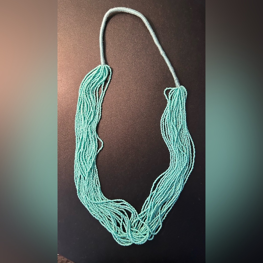 Francesca’s Long Beaded Statement Necklace